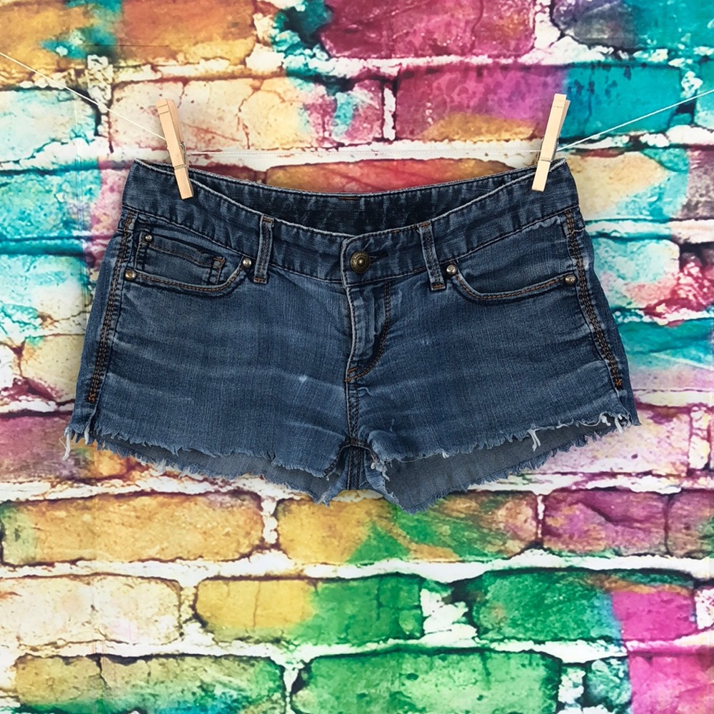 Express Jeans Altered to Short & Distressed